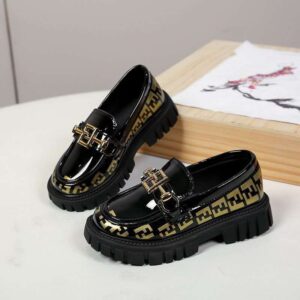 Black patent leather dress loafers