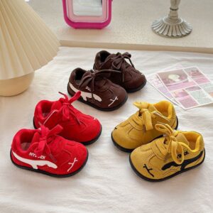 Velvet toddler loafer shoes