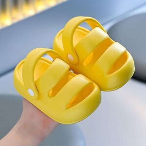 Bright yellow toddler clogs